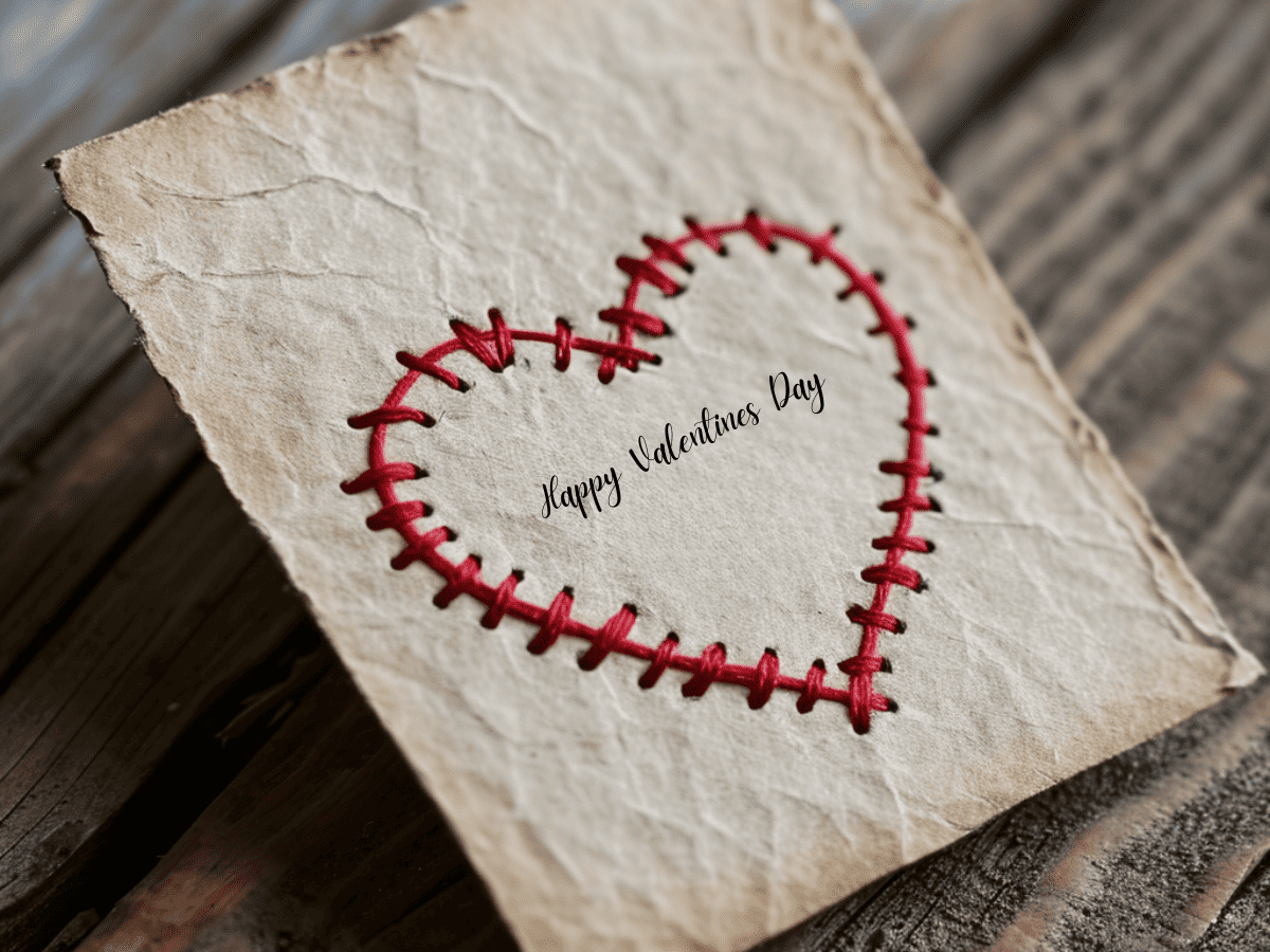 handmade valentines day card